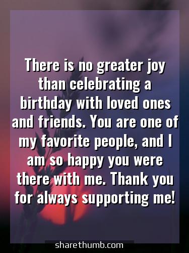 thanks all the birthday wishes
